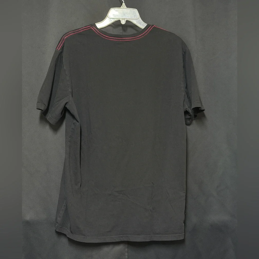 True Religion Black Tee with Red Logo
